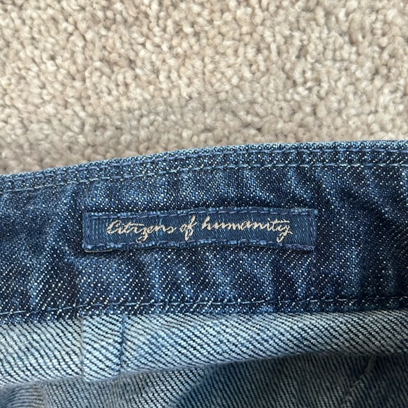 Citizens Of Humanity Faye # 003 Low Waist Full Leg Blue Jeans - Picture 2 of 14